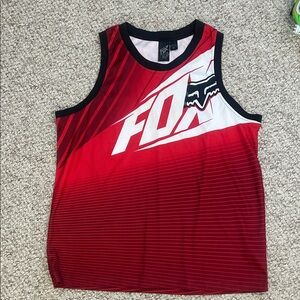 Fox Red and Black Logo Tank